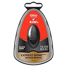 KIWI Express Shine Sponge, Black, 0.23 oz (1 Sponge), 0.23 Fluid ounce