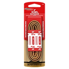 KIWI Outdoor Round Laces, Gold/Brown, 54'', 1 pair