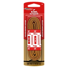 KIWI Outdoor Square Leather Laces, Tan, 72", 1 pair