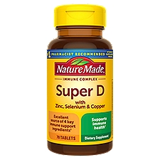 Nature Made Immune Complex Super D with Zinc, Selenium & Copper Dietary Supplement, 70 count