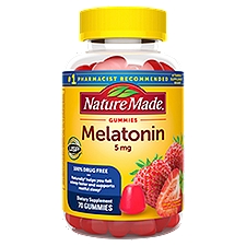 Nature Made Gummies Melatonin Dreamy Strawberry Dietary Supplement, 5 mg, 70 count