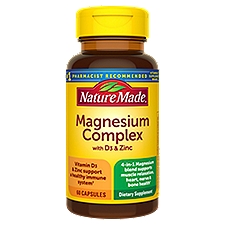 Nature Made Magnesium Complex with D3 & Zinc Dietary Supplement, 60 count