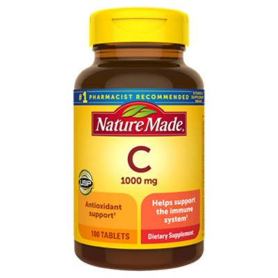 Nature Made Vitamin C 1000 mg Tablets, 100 Count ShopRite