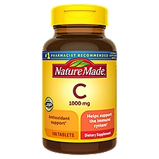 Nature Made Vitamin C 1000 mg Tablets, 100 Count