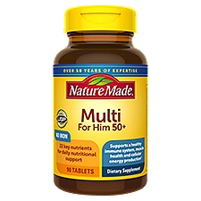 Nature Made Men's Multivitamin 50+ Tablets, 90 Count, 90 Each