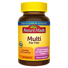 Nature Made Multivitamin For Her Tablets, 90 Count, 90 Each