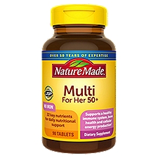 Nature Made Multivitamin For Her 50+ with No Iron, Tablets, 90 Each