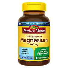 Nature Made High Potency Magnesium - 400 mg Liquidgel, 60 Each