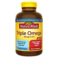 Nature Made Triple Omega 3-6-9 Softgels, 150 Count