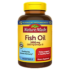 Nature Made Fish Oil 1000 mg Softgels, 90 Count