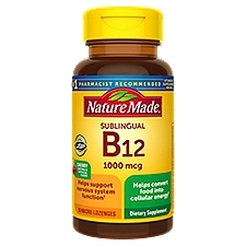 Nature Made Sublingual Vitamin B12 1000 mcg, Micro-Lozenges, 50 Each
