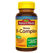 Nature Made Stress B-Complex with Vitamin C and Zinc Tablets, 75 Count