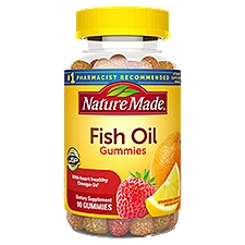 Nature Made Fish Oil Gummies with Omega 3s EPA and DHA, 90 Count, 90 Each