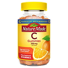 Nature Made Vitamin C Gummies 250 mg, 80 Count, For Immune Support, 80 Each
