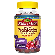 Nature Made Ultra Strength Digestive Probiotics Gummies 8 Billion CFU per Serving, 42 Count