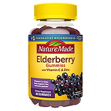 Nature Made Elderberry Gummies with Vitamin C & Zinc, 60 count