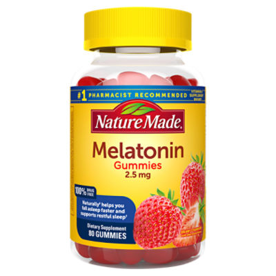 Nature Made Melatonin 2.5 mg Gummies, 80 Count