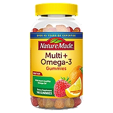 Nature Made Multivitamin + Omega 3 Gummies, 140 Count, 140 Each
