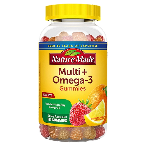 Nature Made Multivitamin + Omega 3 Gummies, 140 Count