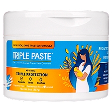 Triple Paste Diaper Rash Cream, Zinc Oxide, 8 Ounce