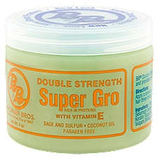 Bronner Bros. Double Strength With Vitamin E, Super Gro, 6 Fluid ounce