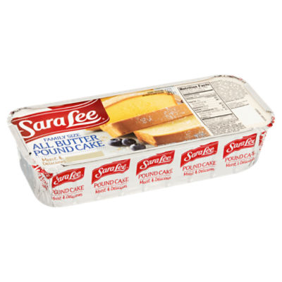 Sara Lee Frozen Family Size All Butter Pound Cake - 16oz : Target