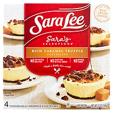 Sara Lee Sara's Selections Cheesecake, Rich Caramel Truffle, 12 Ounce