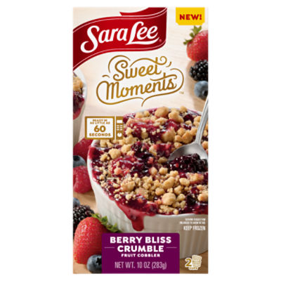 Sara Lee Sweet Moments Berry Bliss Crumble Fruit Cobbler, 2 count, 10 oz