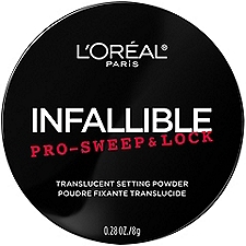 L'Oréal Paris Infallible Pro-Sweep & Lock Translucent, Setting Powder, 0.28 Ounce