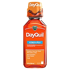VICKS DayQuil Cold & Flu, Liquid, 12 Fluid ounce