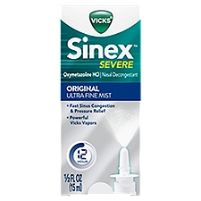 VICKS Sinex Severe Original Ultra Fine Mist, 1/2 fl oz