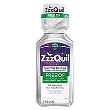 V ZZZQuil Mango Berry Alcohol Free Liquid Sleep Aid, 12 Fluid ounce