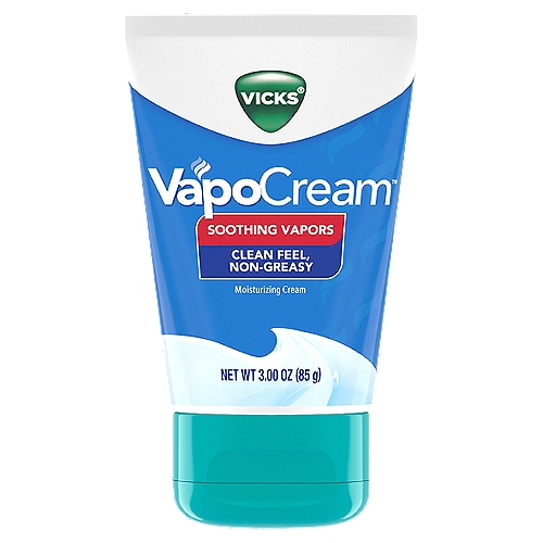 VICKS VapoCream Soothing Vapors Moisturizing Cream, 3.00 oz