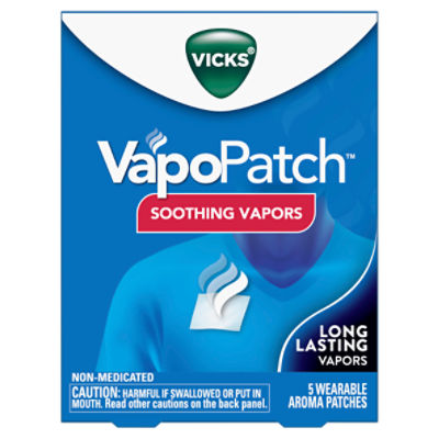 VICKS VapoPatch Soothing Vapors Wearable Aroma Patches, 5 count