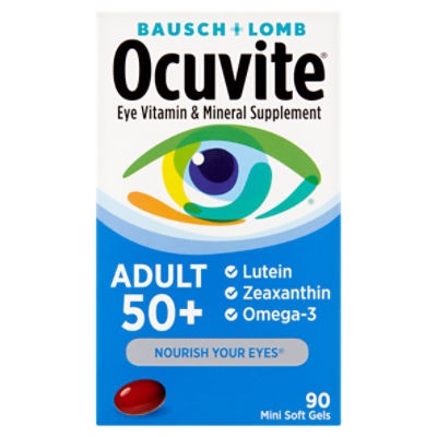 Bausch + Lomb Ocuvite Eye Vitamin & Mineral Supplement, Adult 50+, 90 count