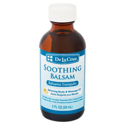 De La Cruz Soothing Balsam Relaxing Body & Massage Oil, 2 fl oz