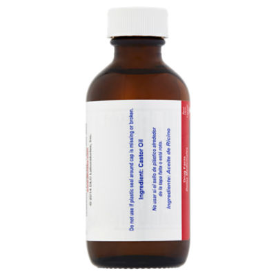 De La Cruz Castor Oil Stimulant Laxative Aceite de Ricino 2 fl oz Made in  USA.