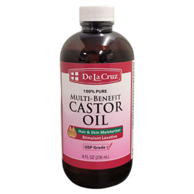 De Ja Cruz 100% Pure Multi-Benefit Castor Oil, 8 fl oz