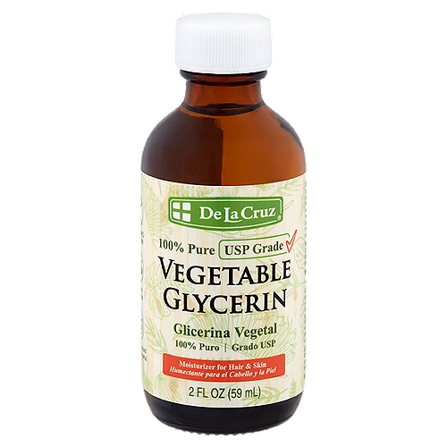 De La Cruz Vegetable Glycerin, 2 fl oz