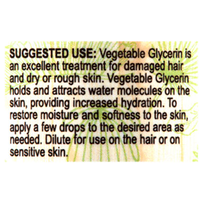 Heritage Products Vegetable Glycerin - 8 fl oz., 1 Pack/8 Ounce - Fry's  Food Stores
