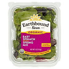 Earthbound Farm Organic Baby Spinach Spring Mix, 5 oz