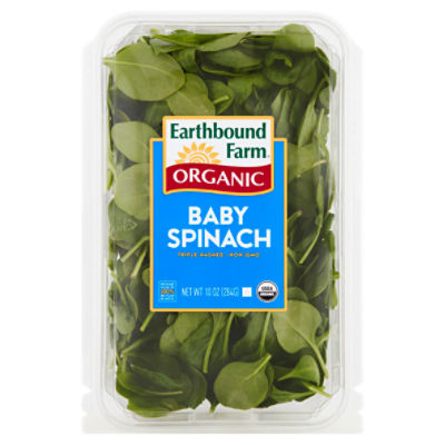 Earthbound Farm Organic Baby Spinach, 10 oz, 10 Ounce