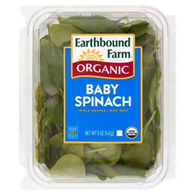 Earthbound Farm Organic Baby Spinach, 5 oz, 5 Ounce