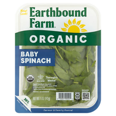 Earthbound Farm Organic Baby Spinach, 5 oz