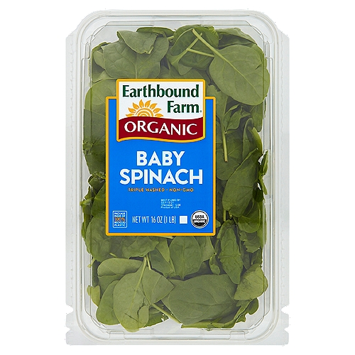 Earthbound Farm Organic Baby Spinach, 16 oz
