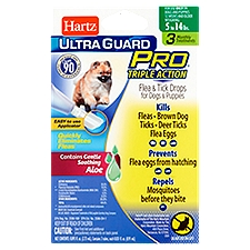 Hartz UltraGuard Pro Drops- Dogs 5-14 lb, 3 Each