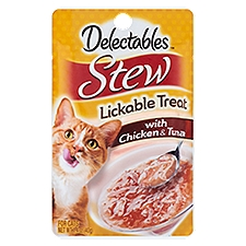 Delectables Stew with Tuna & Chicken Lickable Treat for Cats, 1.4 oz