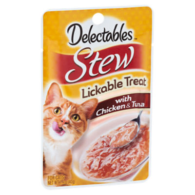 Delectables Stew with Tuna & Chicken Lickable Treat for Cats, 1.4 oz