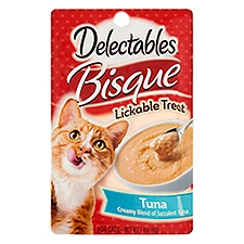 Delectables Bisque Tuna, Lickable Treat for Cats, 1.4 Ounce