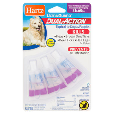 Hartz ultraguard dual action topical sale for dogs